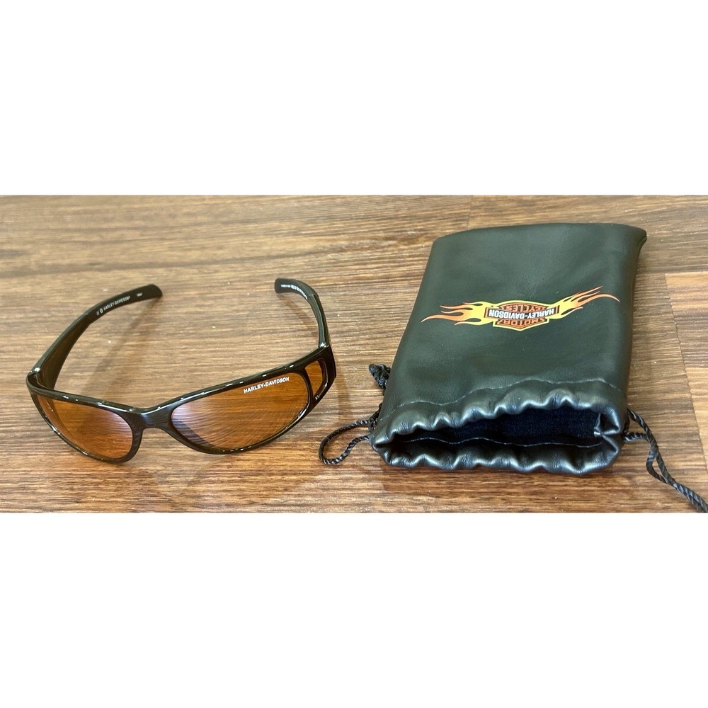Harley Davidson Sunglasses Black HDS 381 BLK-14F 67016 123 With Case